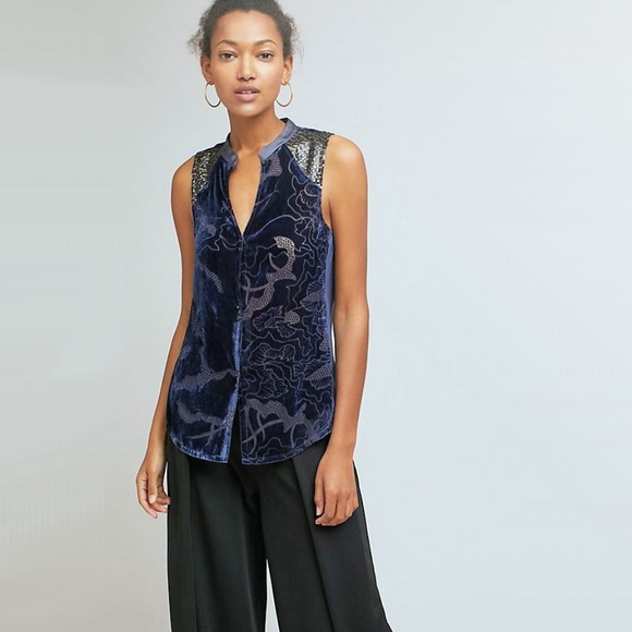 Sequined Velvet Ileana Top - Brand new and fab! - Picture 3 of 9